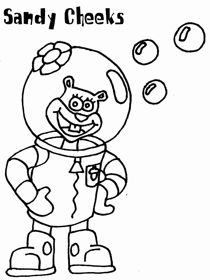 Plansa de colorat cu Spongebob 8 97